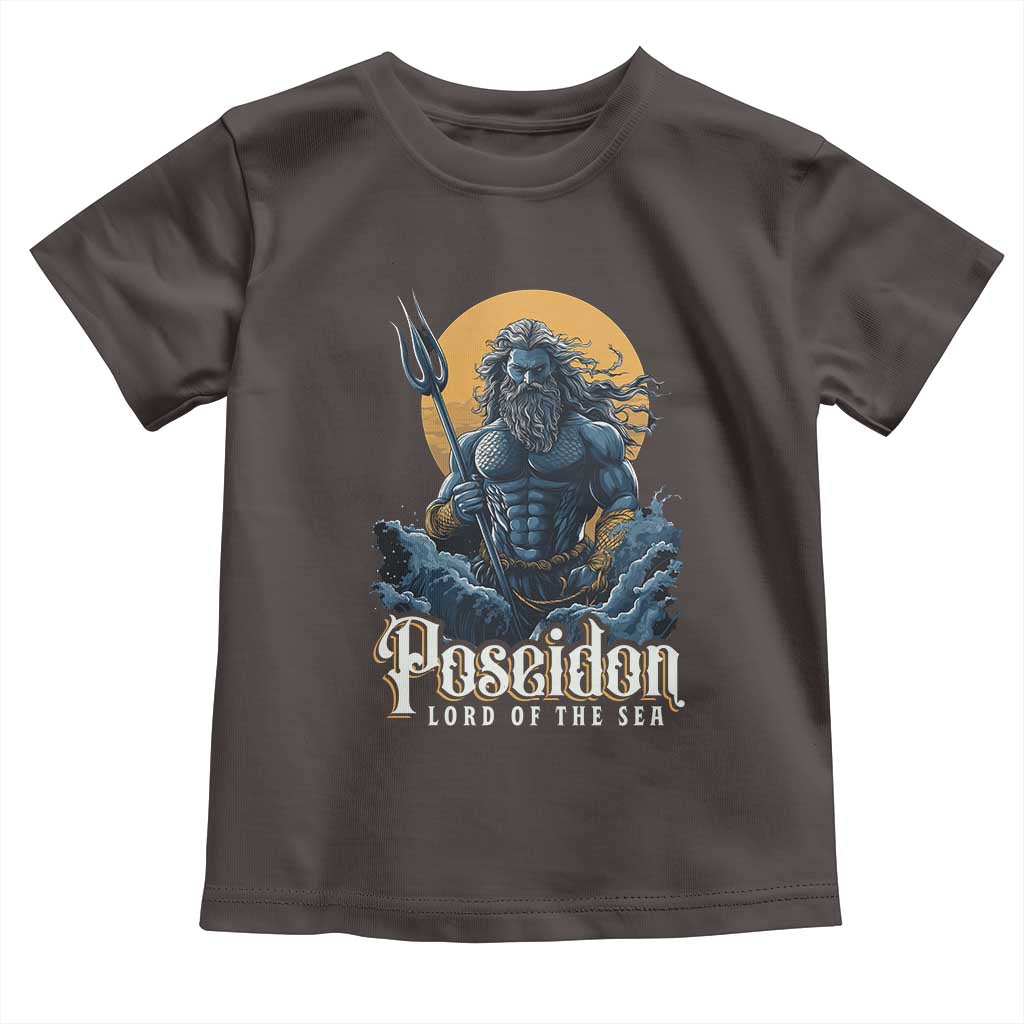 Ancient Greek Mythology Poseidon Toddler T Shirt Lord Of The Sea Trident