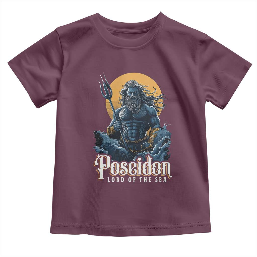 Ancient Greek Mythology Poseidon Toddler T Shirt Lord Of The Sea Trident