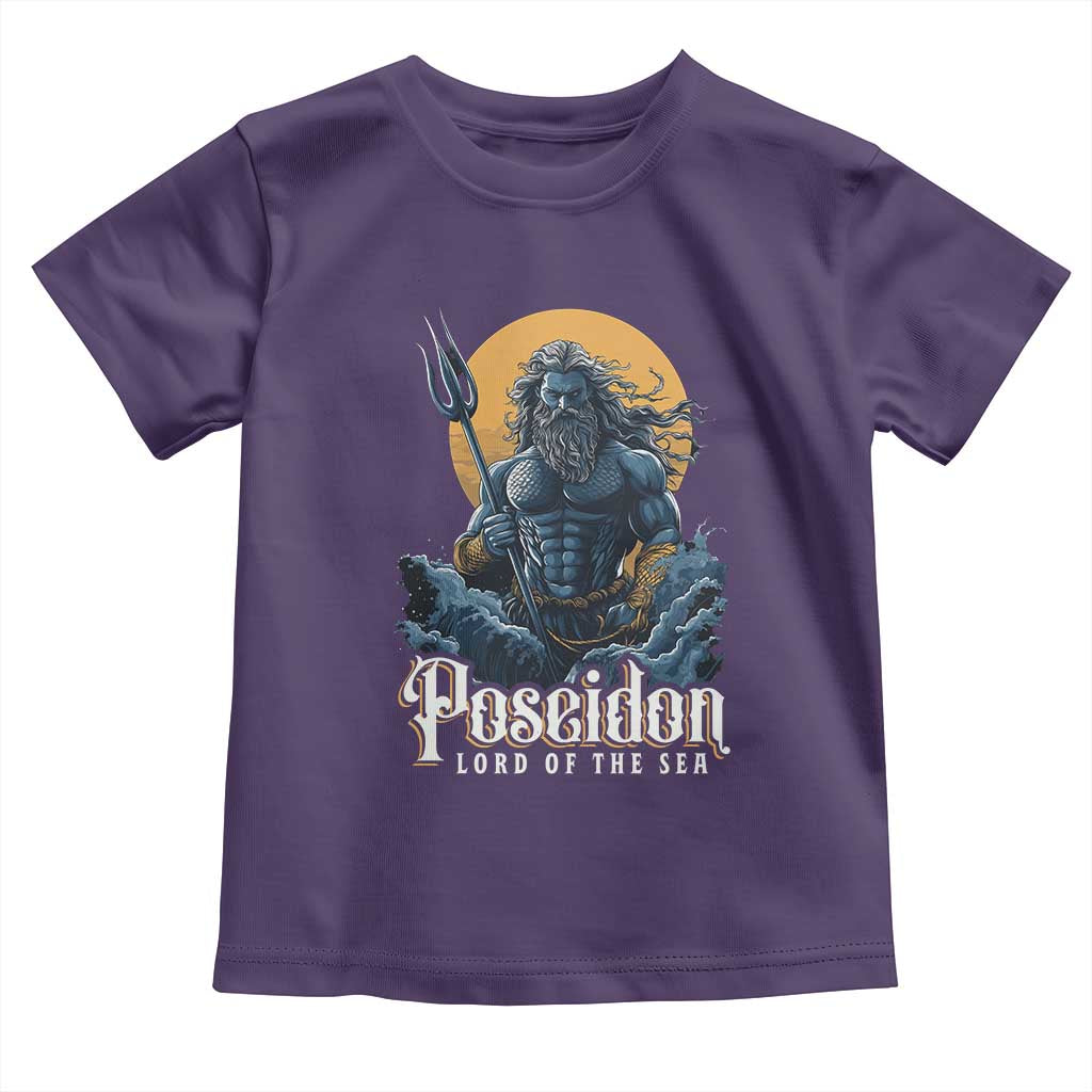 Ancient Greek Mythology Poseidon Toddler T Shirt Lord Of The Sea Trident
