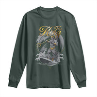 Greek Mythology Poseidon Long Sleeve Shirt The King Triton Mermaid Dad