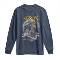 Greek Mythology Poseidon Long Sleeve Shirt The King Triton Mermaid Dad