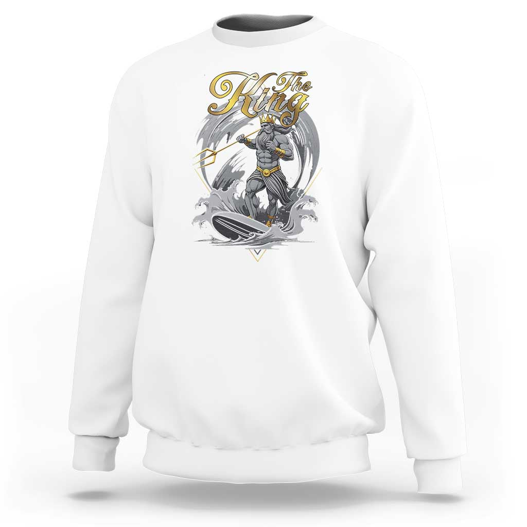 Greek Mythology Poseidon Sweatshirt The King Triton Mermaid Dad