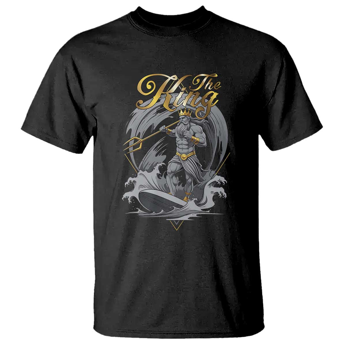 Greek Mythology Poseidon T Shirt The King Triton Mermaid Dad
