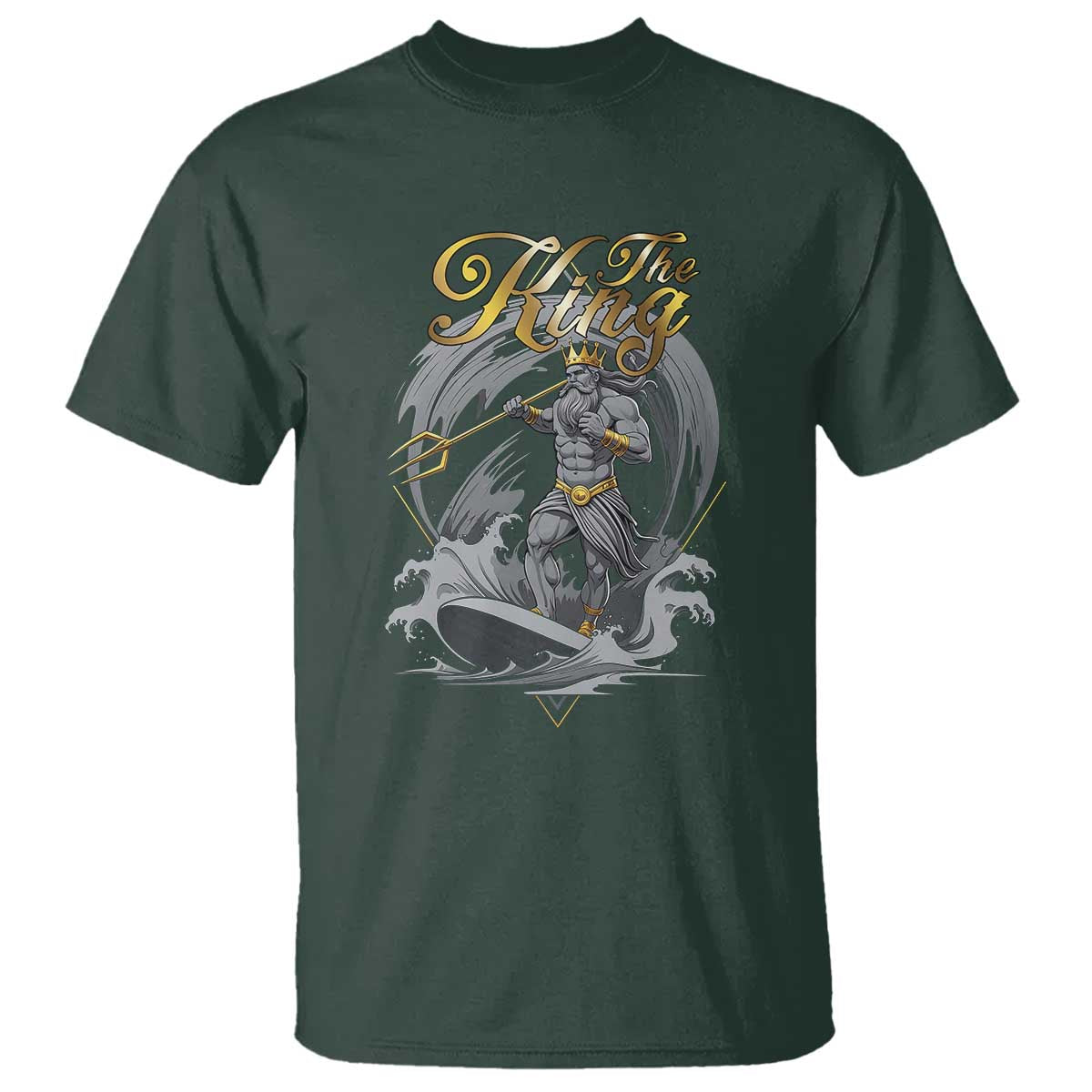 Greek Mythology Poseidon T Shirt The King Triton Mermaid Dad