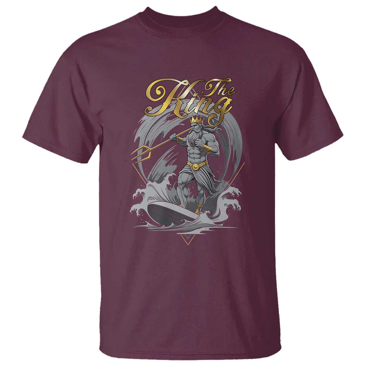 Greek Mythology Poseidon T Shirt The King Triton Mermaid Dad