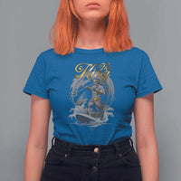 Greek Mythology Poseidon T Shirt For Women The King Triton Mermaid Dad