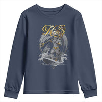 Greek Mythology Poseidon Youth Sweatshirt The King Triton Mermaid Dad