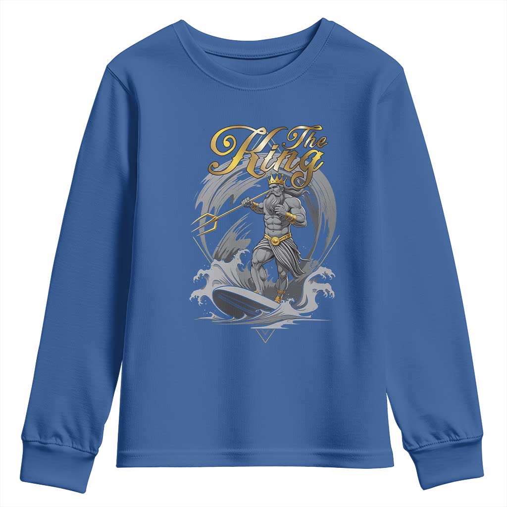 Greek Mythology Poseidon Youth Sweatshirt The King Triton Mermaid Dad