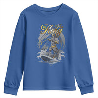 Greek Mythology Poseidon Youth Sweatshirt The King Triton Mermaid Dad