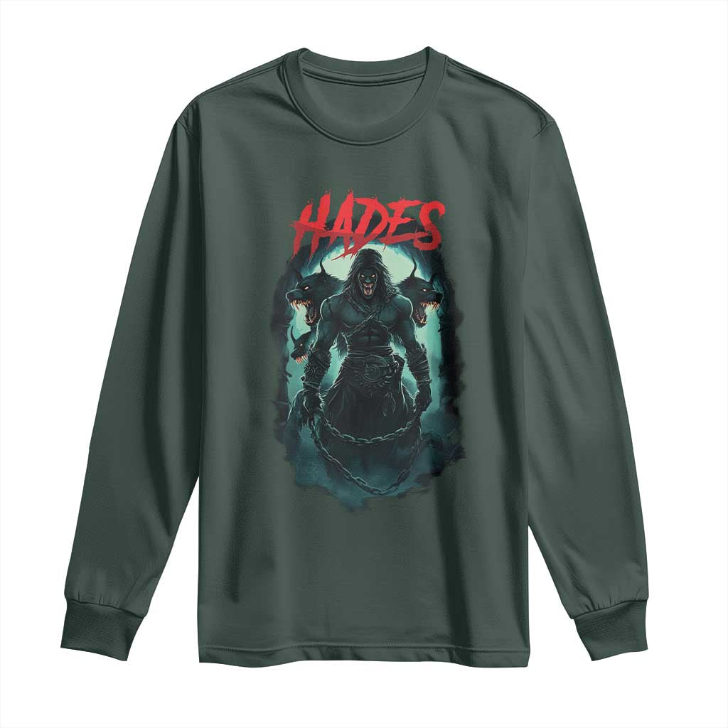 Greek Mythology Hades Long Sleeve Shirt God Of The Underworld Cerberus