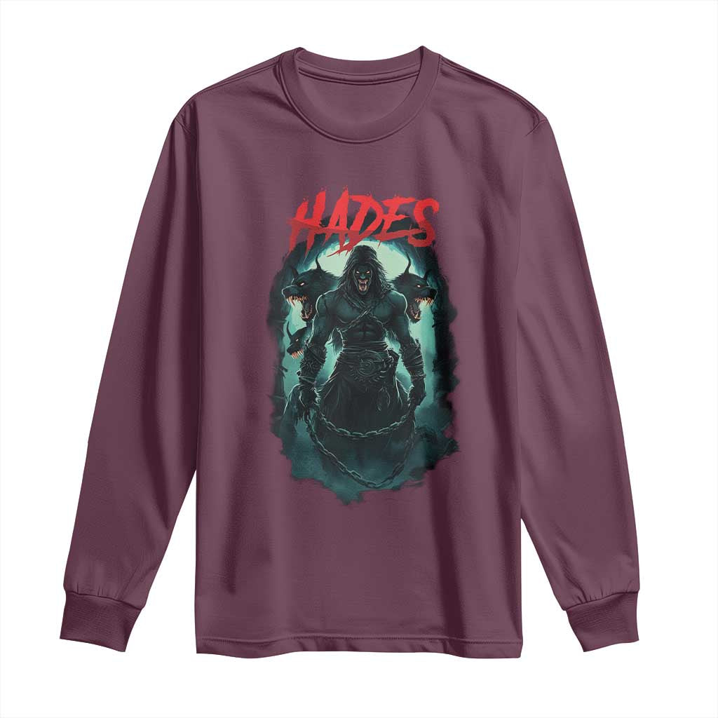 Greek Mythology Hades Long Sleeve Shirt God Of The Underworld Cerberus