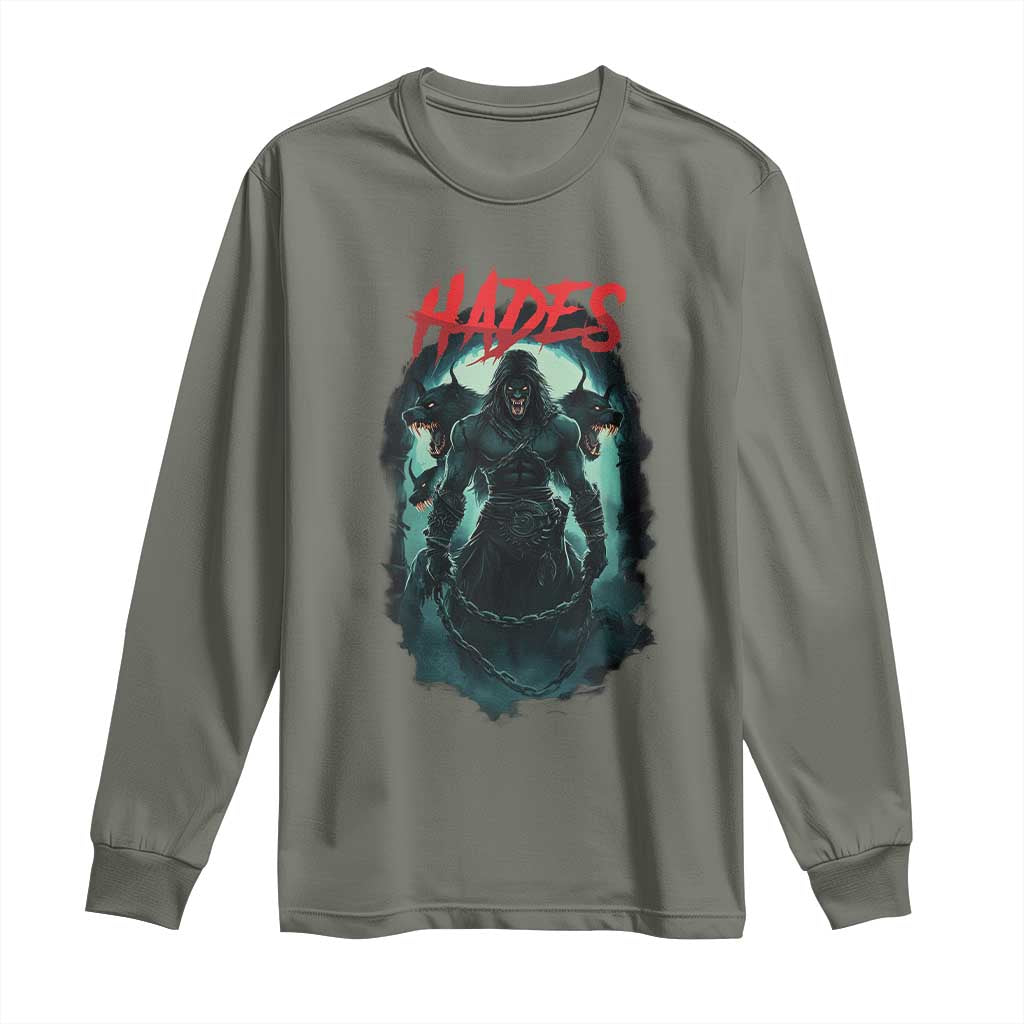 Greek Mythology Hades Long Sleeve Shirt God Of The Underworld Cerberus