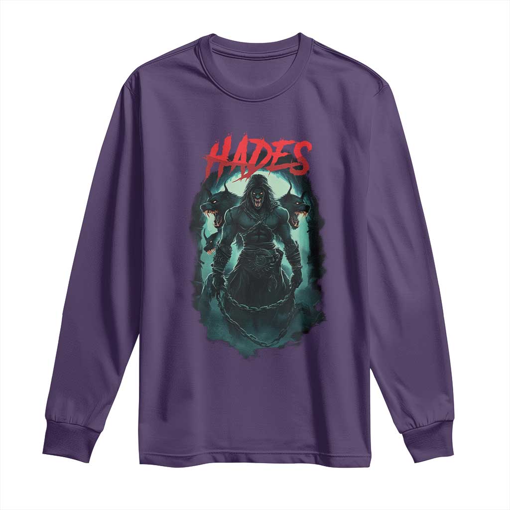 Greek Mythology Hades Long Sleeve Shirt God Of The Underworld Cerberus
