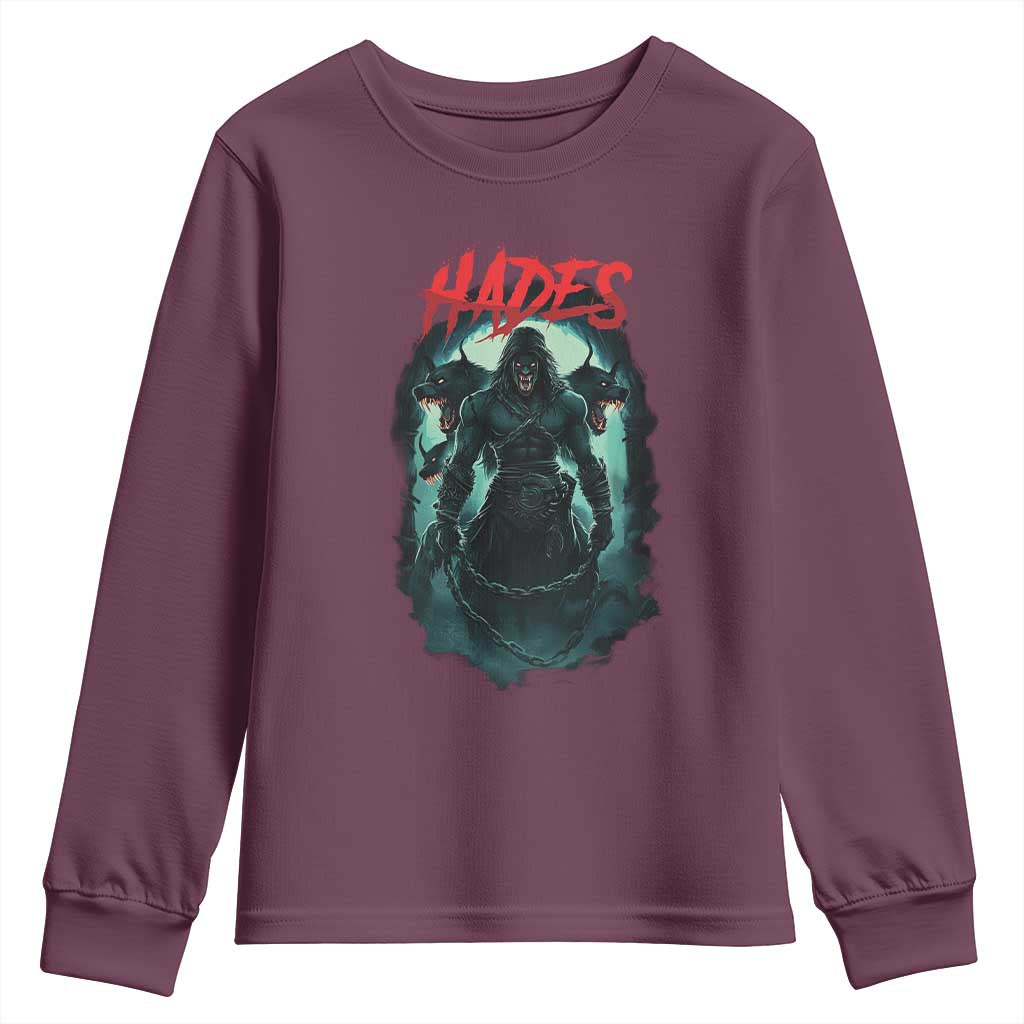 Greek Mythology Hades Youth Sweatshirt God Of The Underworld Cerberus