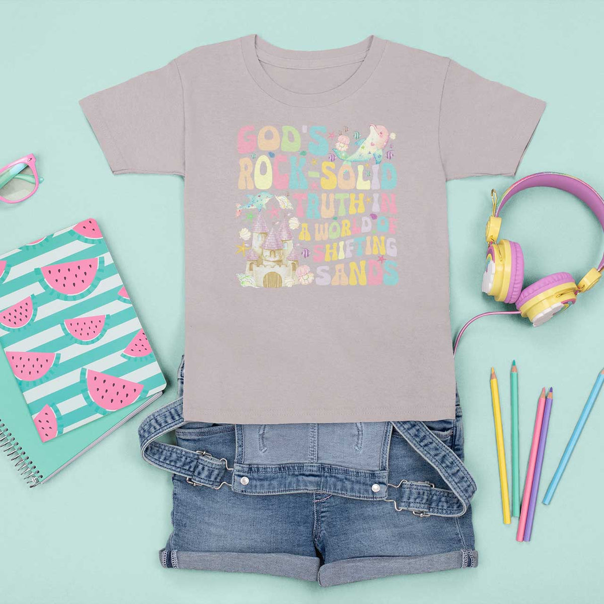 Scuba VBS 2024 T Shirt For Kid God's Rock Solid Vacation Bible School Christian - Wonder Print Shop