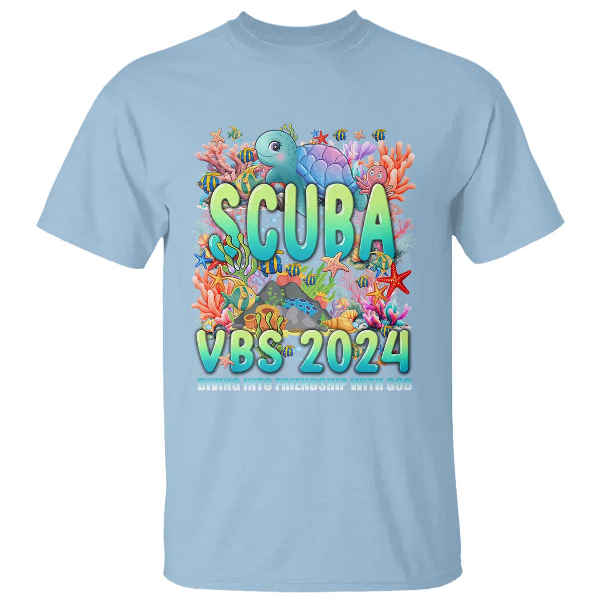 Scuba VBS 2024 T Shirt Diving Into Friendship Vacation Bible School - Wonder Print Shop