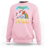 Funny I Suck At Fantasy Football Sweatshirt Unicorn Rainbow Loser - Wonder Print Shop