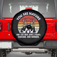 Funny Hunting Spare Tire Cover You See Nature I See Deer Jerky