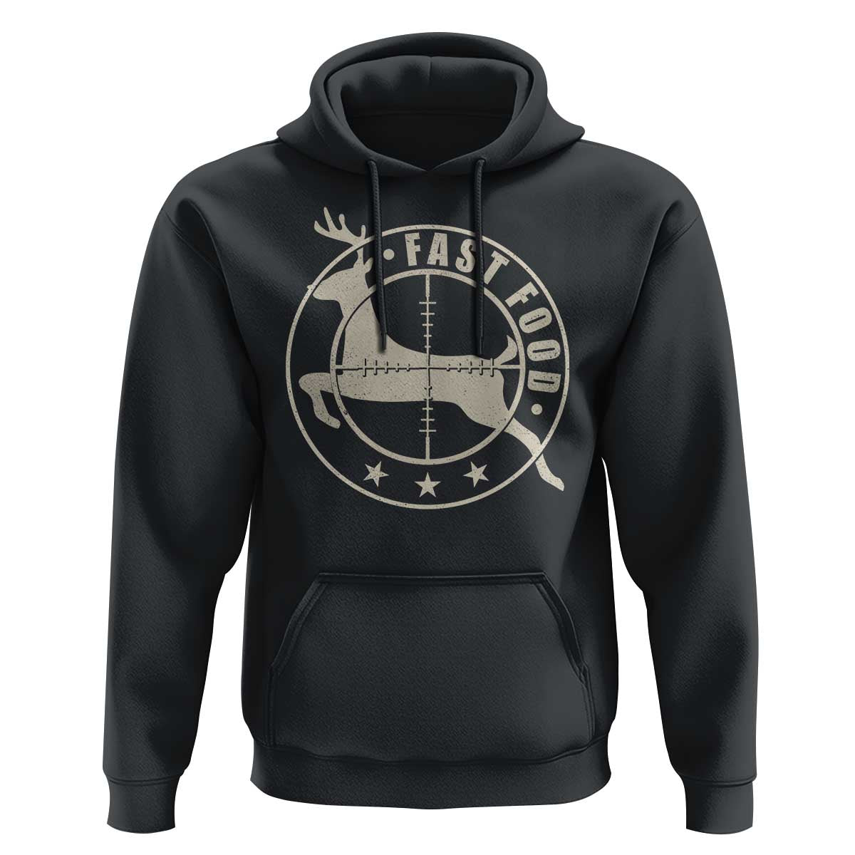 Funny Hunting Hoodie Fast Food Deer Hunter - Wonder Print Shop