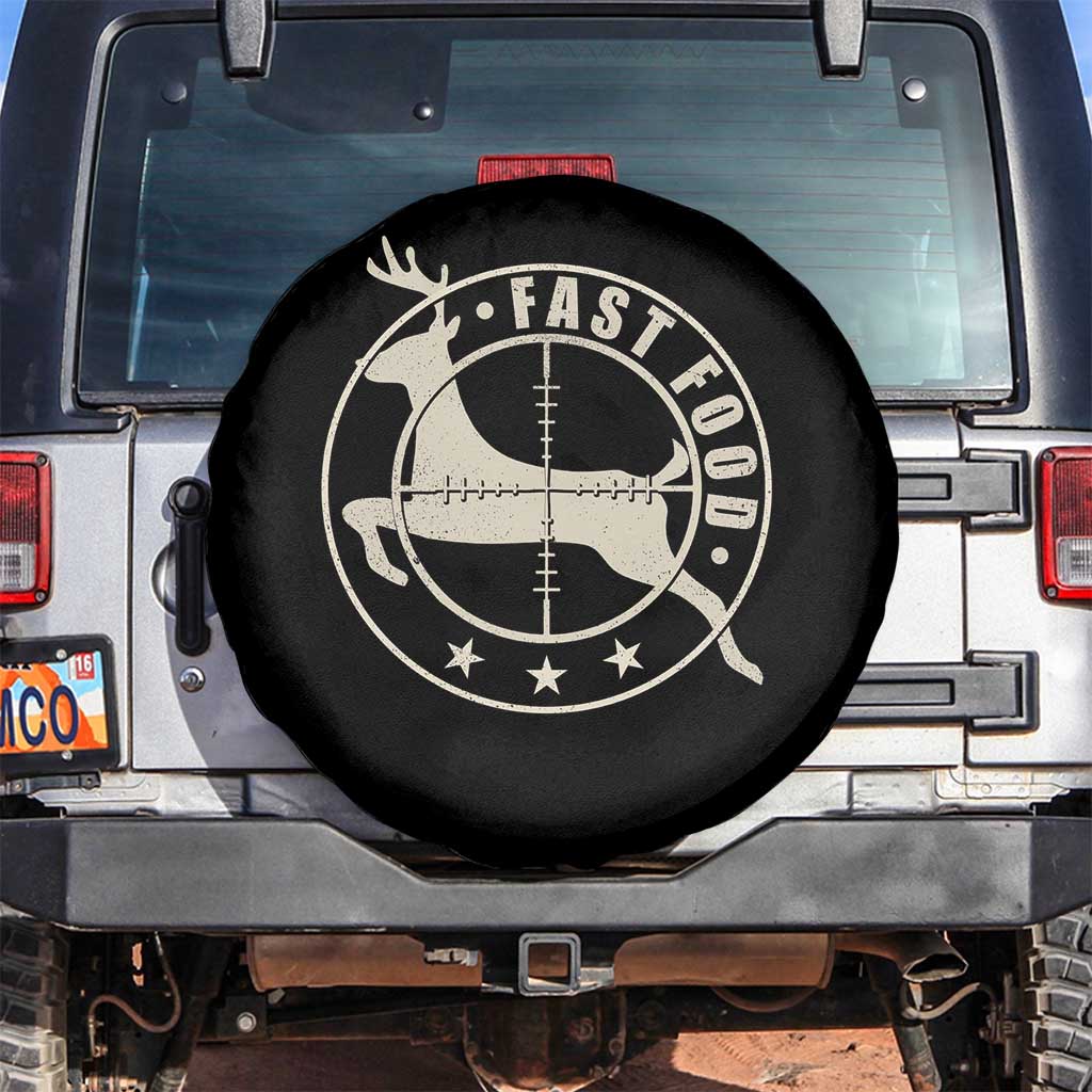 Funny Hunting Spare Tire Cover Fast Food Deer Hunter