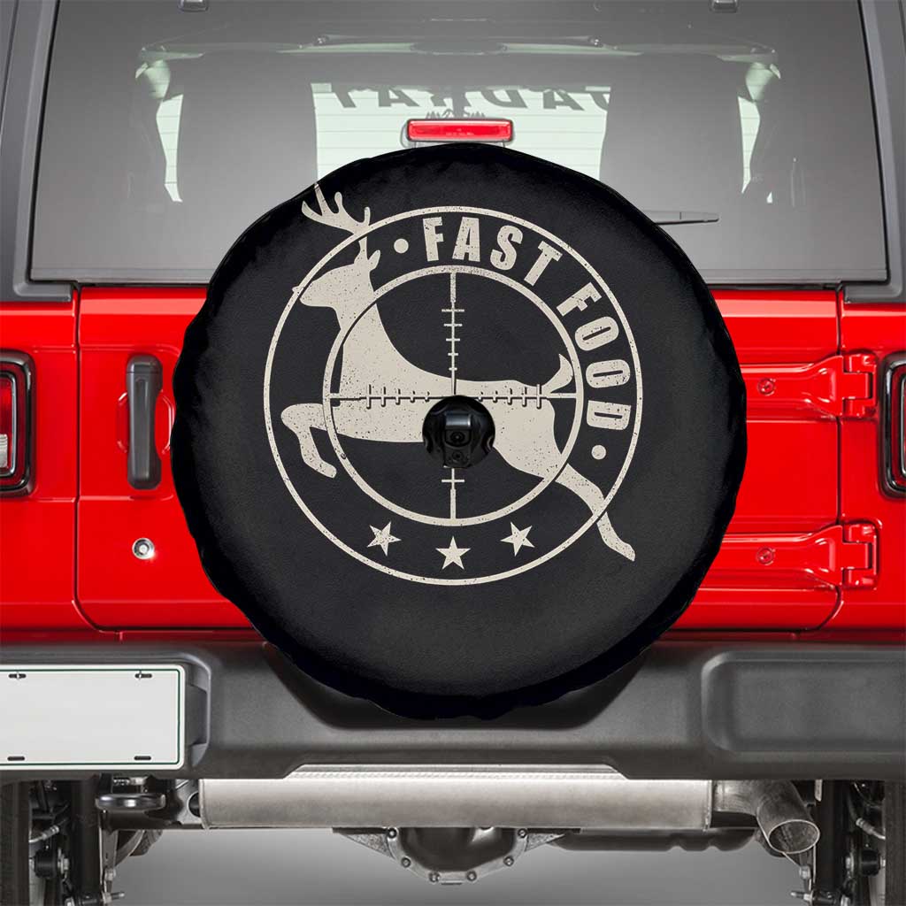 Funny Hunting Spare Tire Cover Fast Food Deer Hunter