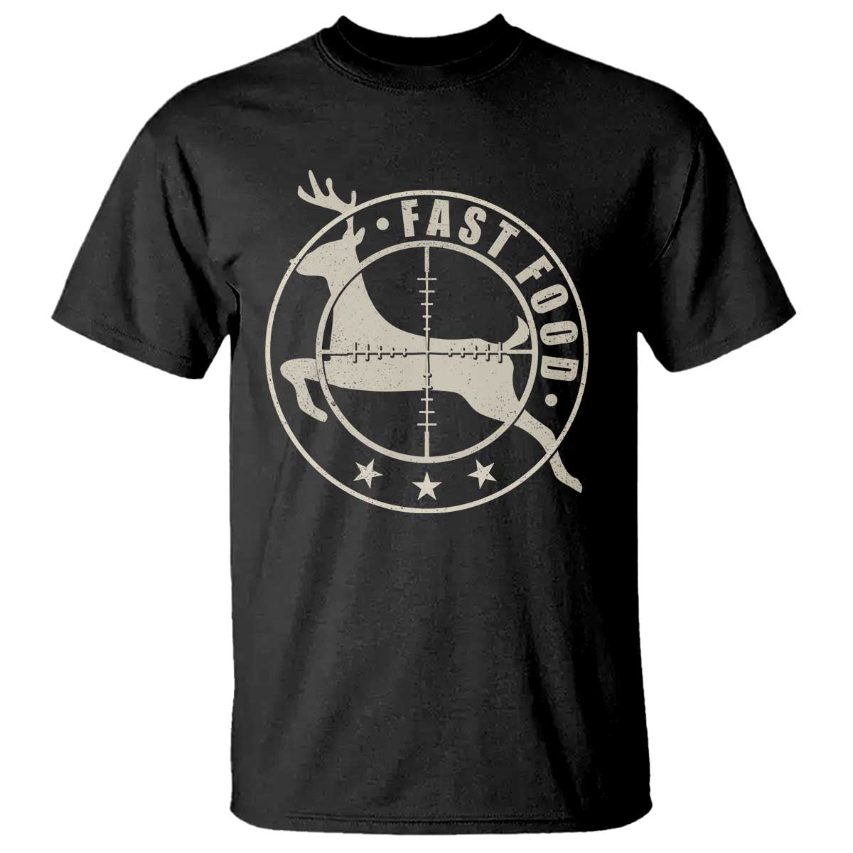 Funny Hunting T Shirt Fast Food Deer Hunter - Wonder Print Shop