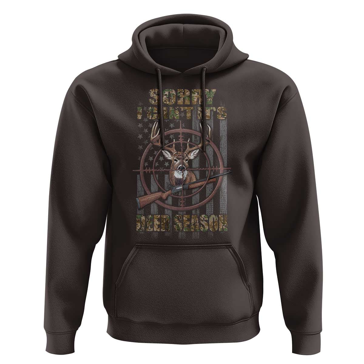 Funny Hunting Hoodie Sorry I Can't It's Deer Season - Wonder Print Shop