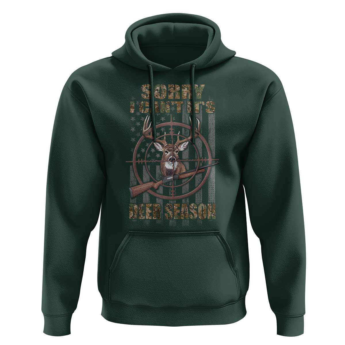 Funny Hunting Hoodie Sorry I Can't It's Deer Season - Wonder Print Shop