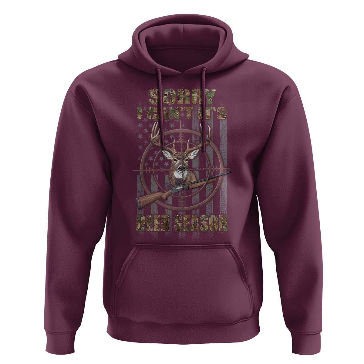 Funny Hunting Hoodie Sorry I Can't It's Deer Season - Wonder Print Shop