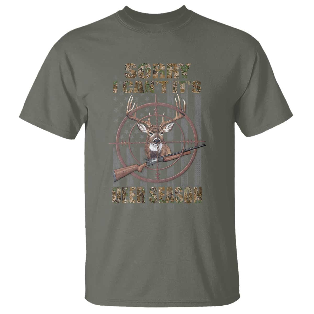 Funny Hunting T Shirt Sorry I Can't It's Deer Season - Wonder Print Shop