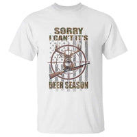 Funny Hunting T Shirt Sorry I Can't It's Deer Season - Wonder Print Shop