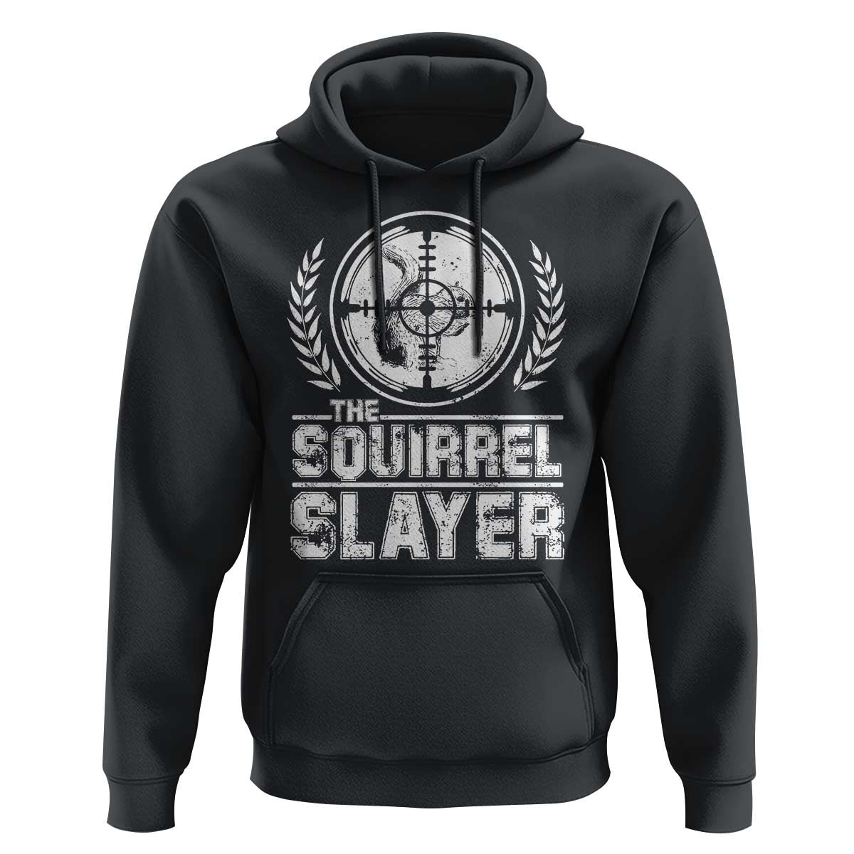 Funny Hunting Squirrel Slayer Retro Hoodie - Wonder Print Shop