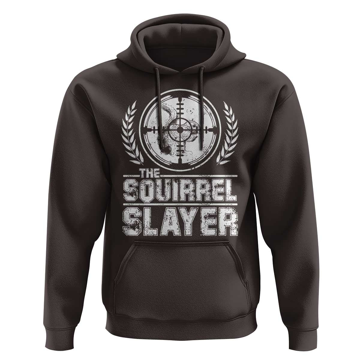 Funny Hunting Squirrel Slayer Retro Hoodie - Wonder Print Shop