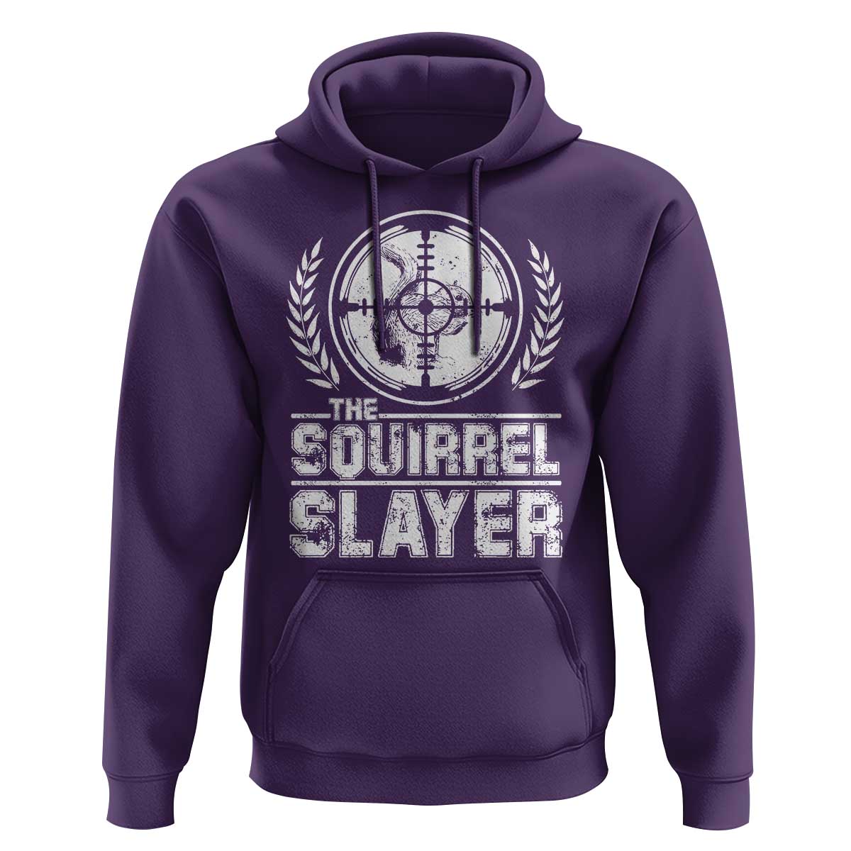 Funny Hunting Squirrel Slayer Retro Hoodie - Wonder Print Shop
