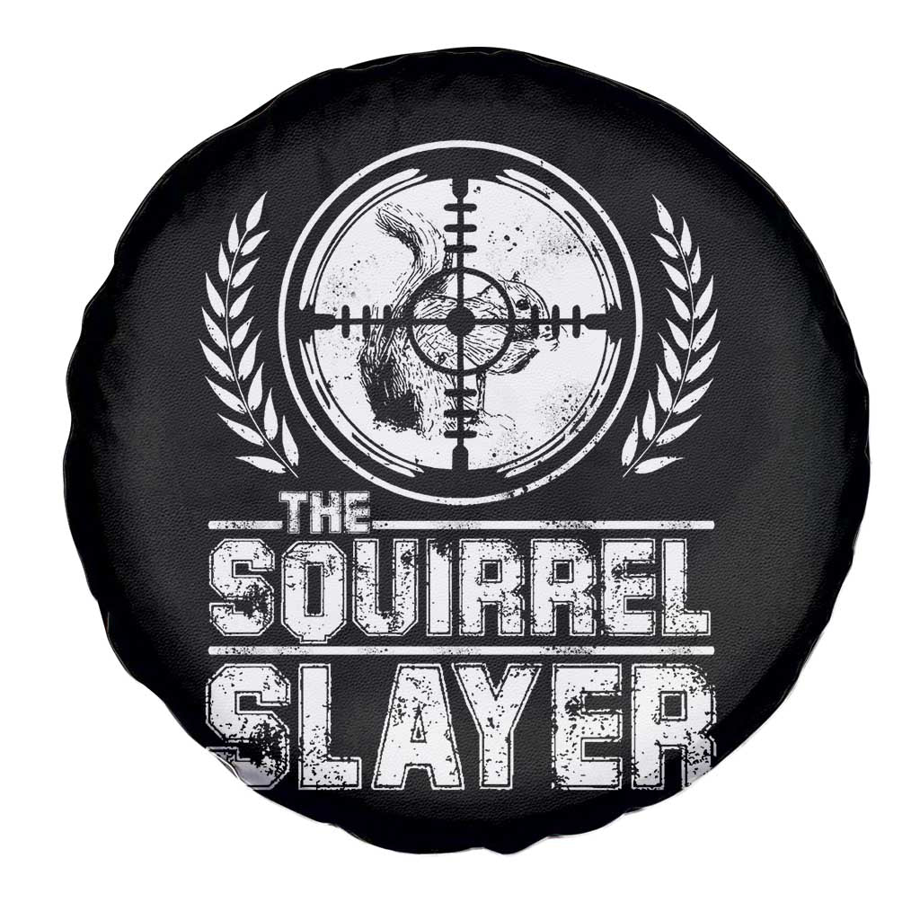 Funny Hunting Squirrel Slayer Retro Spare Tire Cover