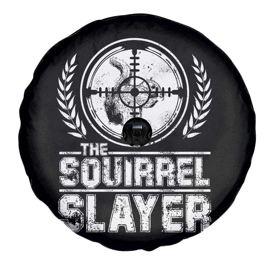 Funny Hunting Squirrel Slayer Retro Spare Tire Cover