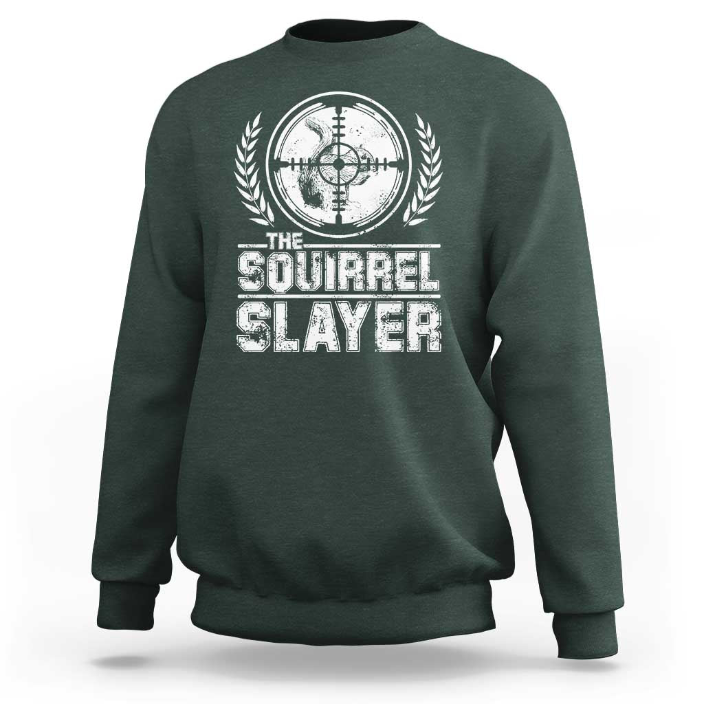 Funny Hunting Squirrel Slayer Retro Sweatshirt - Wonder Print Shop