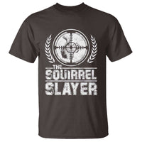 Funny Hunting Squirrel Slayer Retro T Shirt - Wonder Print Shop