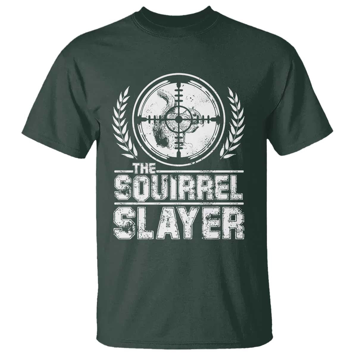 Funny Hunting Squirrel Slayer Retro T Shirt - Wonder Print Shop