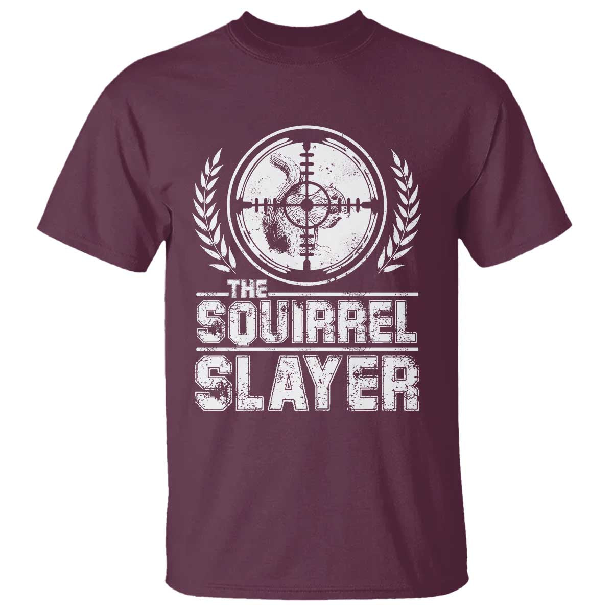 Funny Hunting Squirrel Slayer Retro T Shirt - Wonder Print Shop