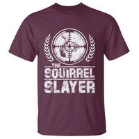 Funny Hunting Squirrel Slayer Retro T Shirt - Wonder Print Shop