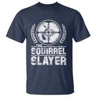 Funny Hunting Squirrel Slayer Retro T Shirt - Wonder Print Shop