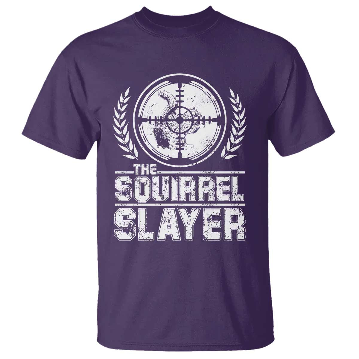 Funny Hunting Squirrel Slayer Retro T Shirt - Wonder Print Shop