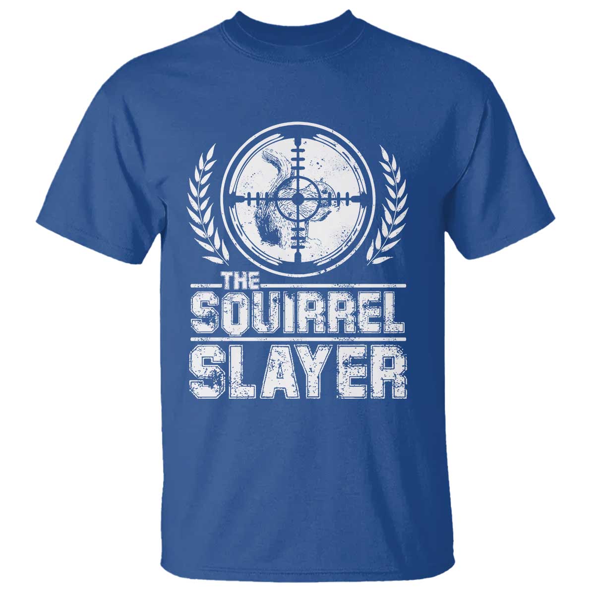 Funny Hunting Squirrel Slayer Retro T Shirt - Wonder Print Shop
