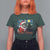 Santa Cat Christmas T Shirt For Women Meowy Catmas Starry Night Christmas Tree - Wonder Print Shop