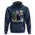 Christmas Black Cat Hoodie Meowy Catmas Starry Night Santa Cat