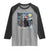 Christmas Black Cat Raglan Shirt Meowy Catmas Starry Night Santa Cat
