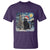 Christmas Black Cat T Shirt Meowy Catmas Starry Night Santa Cat - Wonder Print Shop