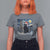 Christmas Black Cat T Shirt For Women Meowy Catmas Starry Night Santa Cat - Wonder Print Shop