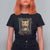 Christmas Cat T Shirt For Women Vintage Kitten Royal Victorian Holly Wreath - Wonder Print Shop